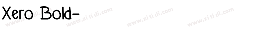 Xero Bold字体转换